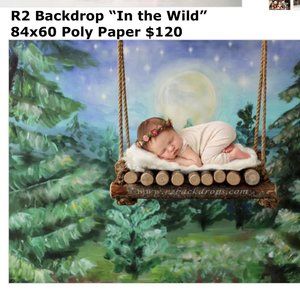 R2 Backdrops Professional Background for Photography "In the Wild" 84x60